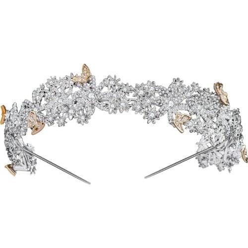 Crystals Butterfly Girl Headband, Hairband for Women Hair Jewelry Accessories Party,Dinner Headpiece HB11407