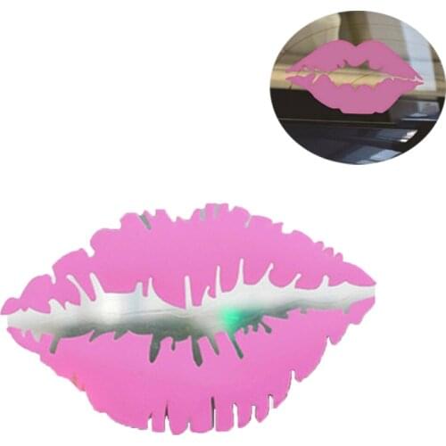Red Lip Sexy Girl Lipstick Car Wall sticker PVC Car Window Home Office Wall Decoration waterproof personality Stickers