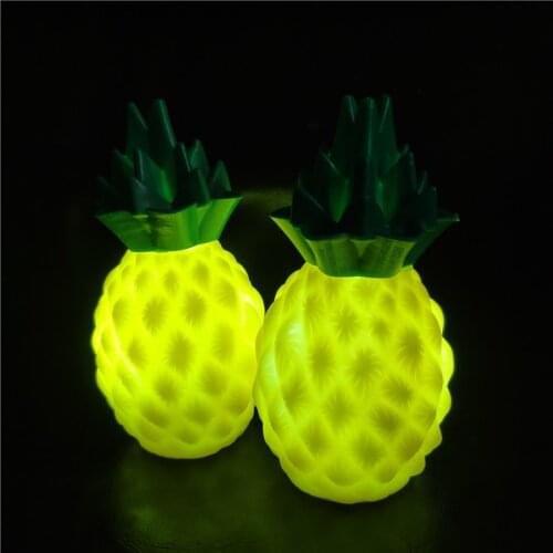 Colorful Glowing Pineapple Light Festive Mood Night Light Pineapple Toy Cute for Children Kids Rooms Baby Gift Childrens Lamp