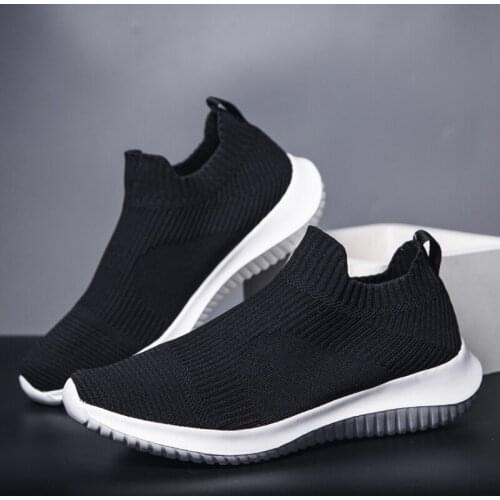 Man Sneakers Sports Shoes Casual Shoes Man White Spring Causal For Men Zapatos Casuales Sapato Solid Fashion Knitting