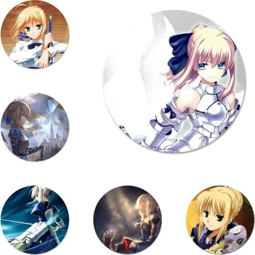 Anime Fate Zero Stay Night Saber Kitchen Home Decor Refrigerator Magnetic Stickers bottle Beer Opener 58mm