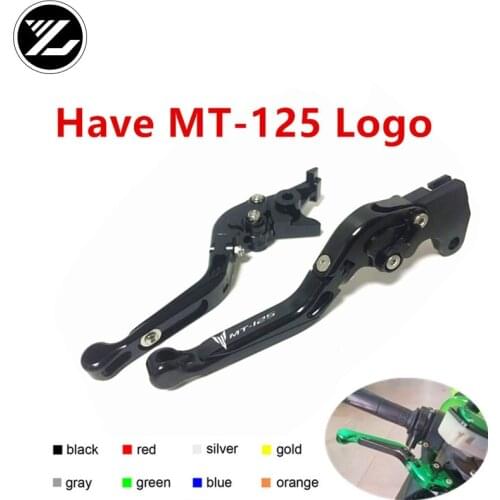 MT-125 LOGO FOR YAMAHA MT125 MT-125 MT 125 2014-2018 Motorbike Adjustable Folding Extendable Moto Clutch Brake Levers