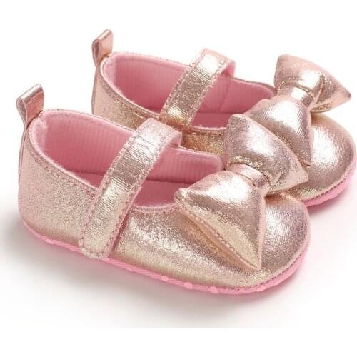 Infant Anti-slip Baby Shoes Casual First Walkers Toddler Shoes Big Bow Knot Girls Shoes