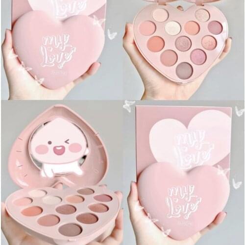 12 Colors Eyeshadow Palette Matte Pearlescent Shell Polarized Earth Color Eyeshadow