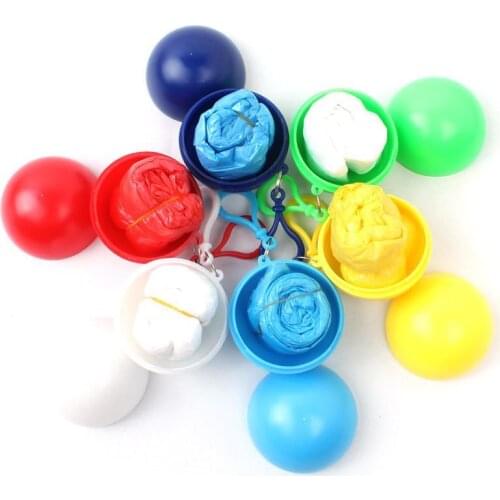 Portable Ball Travel Equipment Adult Disposable Raincoat Student Raincoat Suspension Travel Bag Compact Packaging Storage E0959