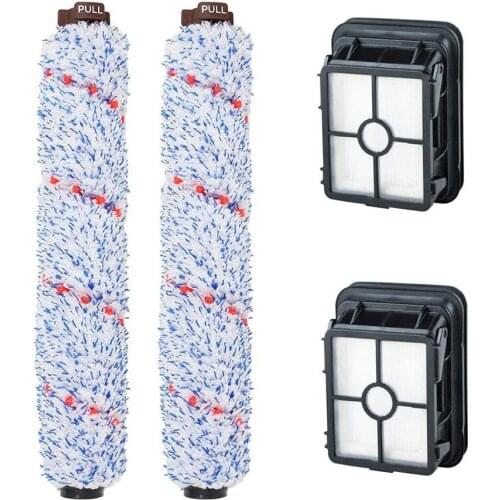 Multi Surface Brush Roll Compatible with Bissell 1868 CrossWave Replacement Vacuum Filter for 1866 Crosswave for Part 1608683