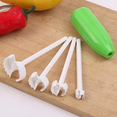 Apples Corers Fruit Core Removal Vegetable Drill Spiral Pear Fruit Seed Remover Cutter Household Kitchen Accessories