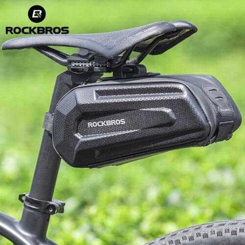ROCKBROS Bicycle Saddle Bag Waterproof Large Capatity Quick Release Rear Bike Bag Cycling Accessories MTB Saddle Bags