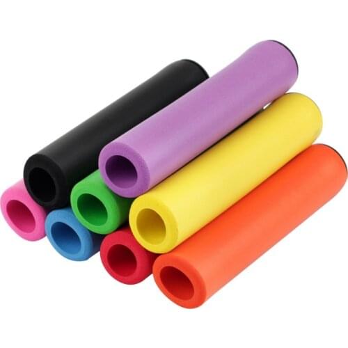 1Pair MTB Bicycle Handlebar Grips Cover Outdoor Mountain Bike Bicycle Silicone Anti-slip Handle Bar Soft Grips 6 Colors