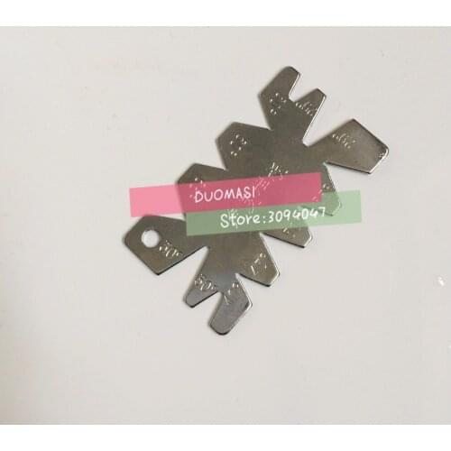 1pcs Sliver Stainless Steel Screw Thread Cutting Angle Gage Gauge Measuring Tool
