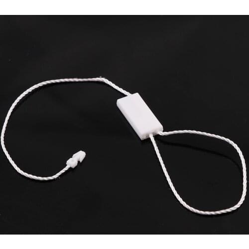 100pc White Black Tags Square Double Rope Strings/Cords Length 24cm String Seal Garment/Wedding Dress Hang Tag String/Cords