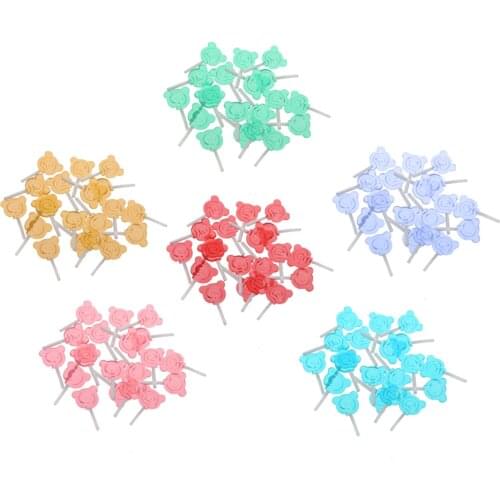 20Pcs Dollhouse Miniature Snacks Candy Lollipop for 1:12 Scale Doll House Accessories Toys