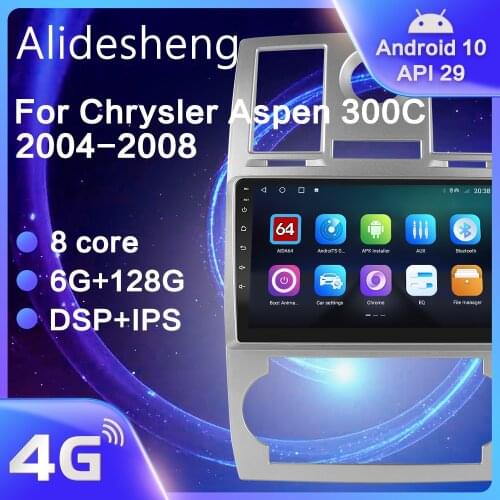For Chrysler Aspen 300C 2004 2005 2006 2007 2008 Android 10.0 DSP Car Radio Navigation multimedia Player 2Din IPS Video Player