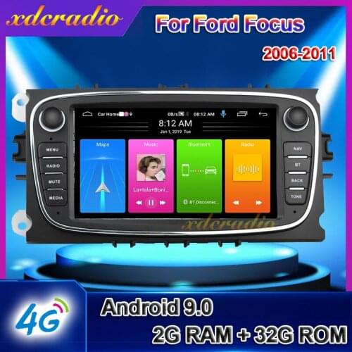 Xdcradio 7" Android 9.0 Car Radio For Ford Focus S-Max Mondeo 9 Galaxy C-Max Multimedia Player Auto GPS Navigation 2006-2011