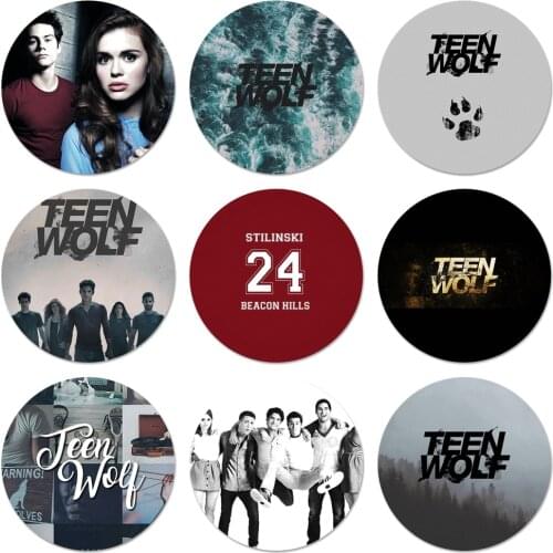 Teen Wolf Stilinski 24 Lahey digital Icons Pins Badge Decoration Brooches Metal Badges For Backpack Decoration 58mm