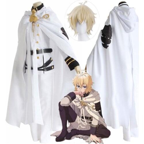 Hot！Seraph of the end vampire reign anime cosplay costumes mikaela hyakuya cosplay costume halloween party owari no seraph cloth