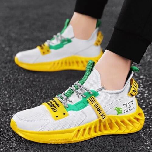 Summer Mesh Mens Shoes Lightweight Sneakers Men Fashion Casual Walking Shoes Blade Lace-up Mens Sneakers Zapatillas Hombre