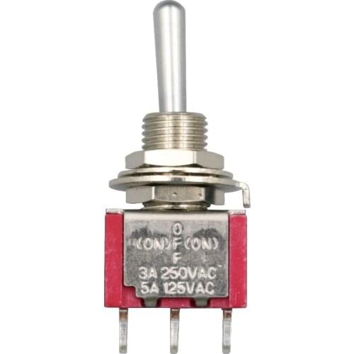 5Pcs SH T8014A-S SPDT MOM-OFF-MOM Momentary 3Pin Reset (ON)-OFF-(ON) Mini Toggle Switch