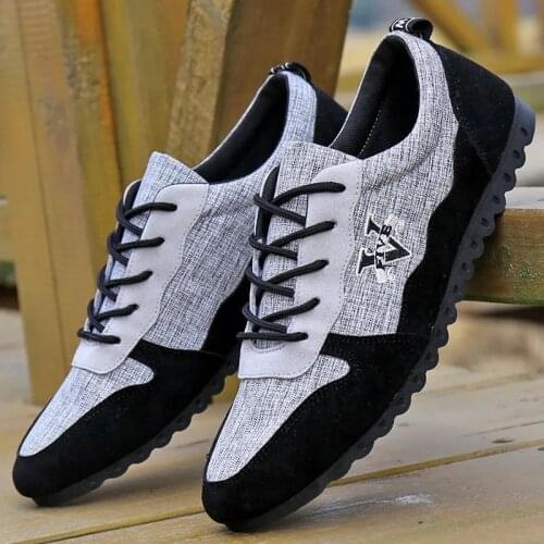 Fashion Linen Mens Shoes Mens Mark Shoes 2021 Summer Hot Sale Sweat-Absorbent Breathable Casual Canvas Mens Driving Shoes