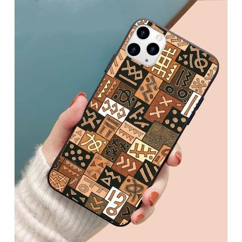 African style soft TPU border phone case for iphone 11PRO 11PROMAX 11 X XS XR XSMAX 6 plus 7 7plus 8 8plus cover