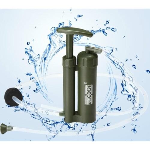 Portable 2000L Water Filter Kit With Retail Box Outdoor Camping Accesorios Hiking Emergency Survival Gear Straw Purifier Cleaner