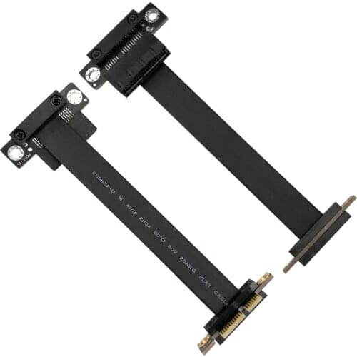 PCI-Express PCI-E3.0 1X Adapter Riser Card Flexible High Speed Extender Extension Cable PC Graphics Card Connector Cable