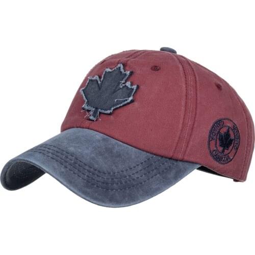 Women Ponytail Baseball Cap Patchwork Sunhat Outdoor Sports Hat Vintage Snapback Maple Leaf Print Golf Baseball Hat Adjustable