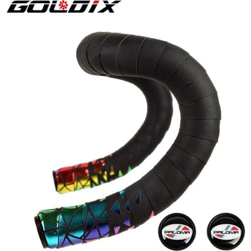 GOLDIX road handlebar strap strap bicycle non-slip reflective gradient color Aurora wear-resistant breathable handlebar cover
