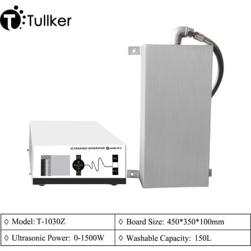 28KHZ 40KHZ 150L Tank Bath Customized Waterproof Underwater Ultrasonic Cleaner Board Plate Box