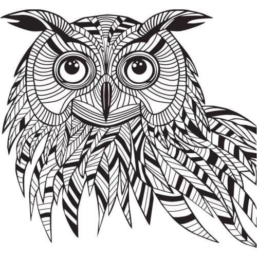 Owl Wall Decals Decoration Vinyl Wall Art Stickers Home Decor Living Room Animals Removable Housewares Wallpaper YY218