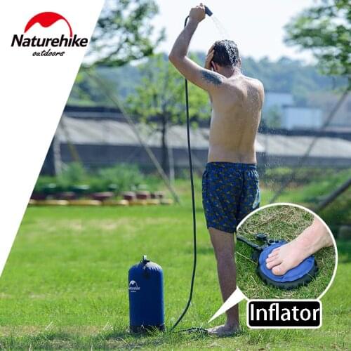 NatureHike Shower Water Bag Portable Outdoor Shower bucket camping hiking travel tools Press style bucket Easy to rinse