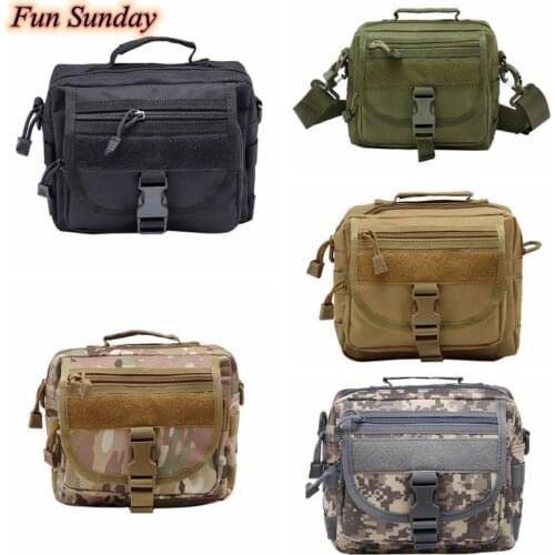Tactical Molle Messenger Pouch Vintage Camouflage Army Crossbody Nylon Single Shoulder Chest Pack Military Sling Hunting Bag 2