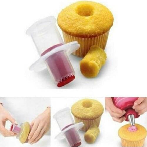 Cake Cored Device Cake Core Remover Bakeware Kit Plastic Baking Accessories Cake Decoration Tool Cookies Cutter Kitchen Gadgets
