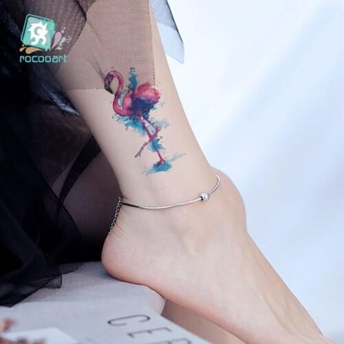 Waterproof Temporary Tattoo Stickers Whale Bear Moon Deer Rose Flash Tatto Children Female Geometric Body Art Fake Tatoo Male