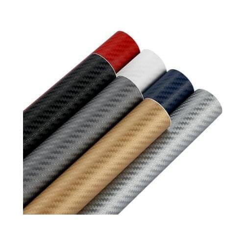 10cmx127cm 3D Carbon Fiber Vinyl Car Wrap Sheet Roll Film Car stickers and Decals Motorcycle Car Styling Accessories Automobiles