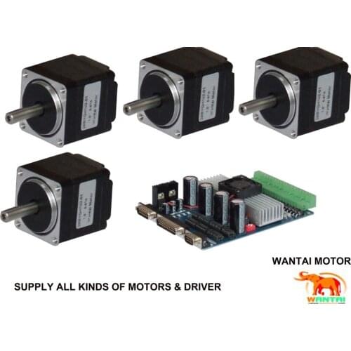 Wantai Motor Nema 11 Stepper Motor & 4 Axis Driver CNC Controller