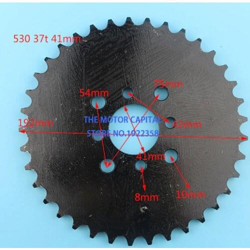 Good quality 41mm 530 37Tooth rear chain sprocket fit ATV Quad Go Kart Motorcycle