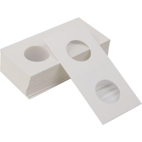 MagiDeal 100PCS Mylar Cardboard Coin Holders Collection Collector Storage 27.5/35mm