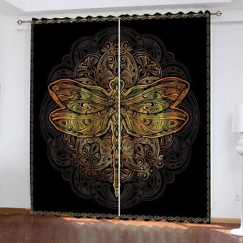 3D Blackout Curtain Beautiful butterfly Curtains For Living Room Bedroom Window Drapes 3D Room Curtains