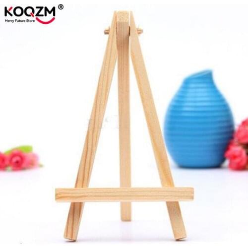5pcs/lot Mini Artist Wooden Easel Wood Wedding Table Card Stand Display Holder For Party Decor 8*15cm