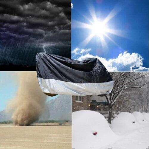 Motorcycle Cover Waterproof Motorbike Protector Outdoor Anti-theft XXL