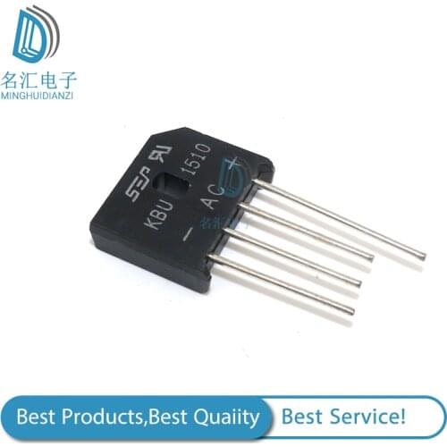 5PCS KBU1510 KBU-1510 15A 1000V diode bridge rectifier new and original IC