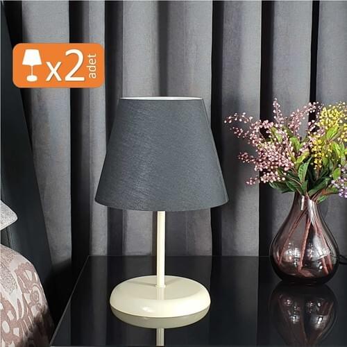 Bysay Fiesta Sun Dual Metal Floor Standing Lamp Shade Table Lamp Cream Legs Black