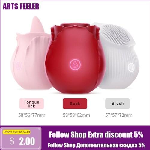 ARTS FEELER Licking Clitoris Vibrator Female Masturbation G Spot Stimulator Breast Sucker Clitoral Brush Sex Toy For Woman