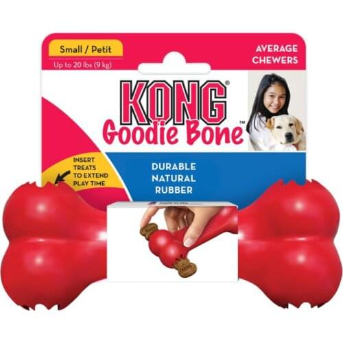 S-Size KONG Classic Goodie Bone Dog Toy