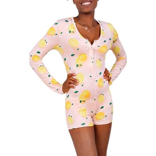 Summer Womens Jumpsuit Cute Fashion Floral Long Sleeve Deep V Neck Bodycon Jumpsuit Bodysuit Romper Shorts Pants