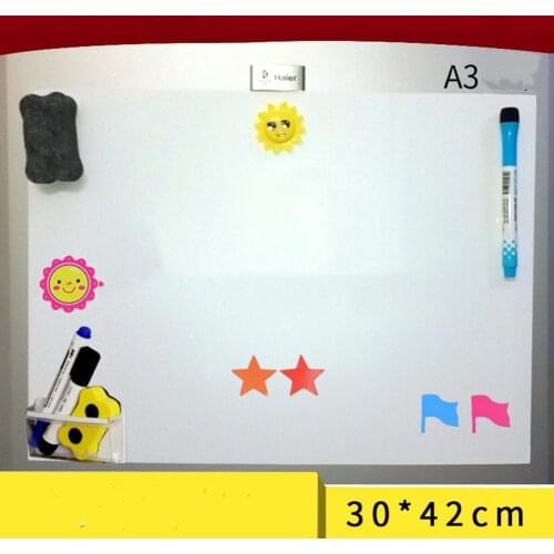 Magnetic Board Cooler Refrigerator Magnet Notepad A3 Flexible Waterproof Children Drawing r20