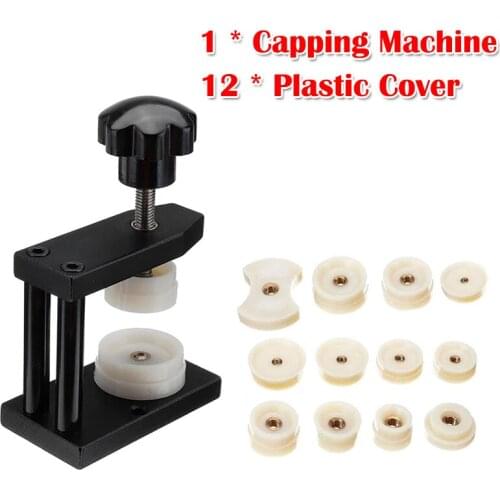 Screw Capping Machine with 12 Press Dies Watch Repair Tool Kit Watch Case Watch Cover Screw Press Presser Close Watchmaker Tool