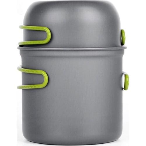 Camping Cookware Utensils Sets Equipment Ultralight Hiking Picnic Backpacking Tableware for Camping Pot Pan Outdoor Supplies