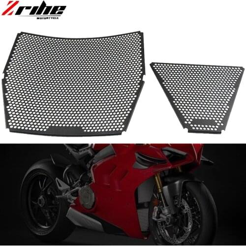 For Ducati Panigale V4 New CNC Motorcycle Radiator Guard Grille Protector Cover Black For Ducati Panigale V4 R S 2018 2019 2020